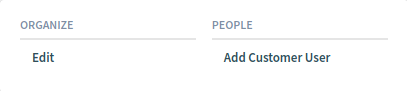 Customer Detail View Actions
