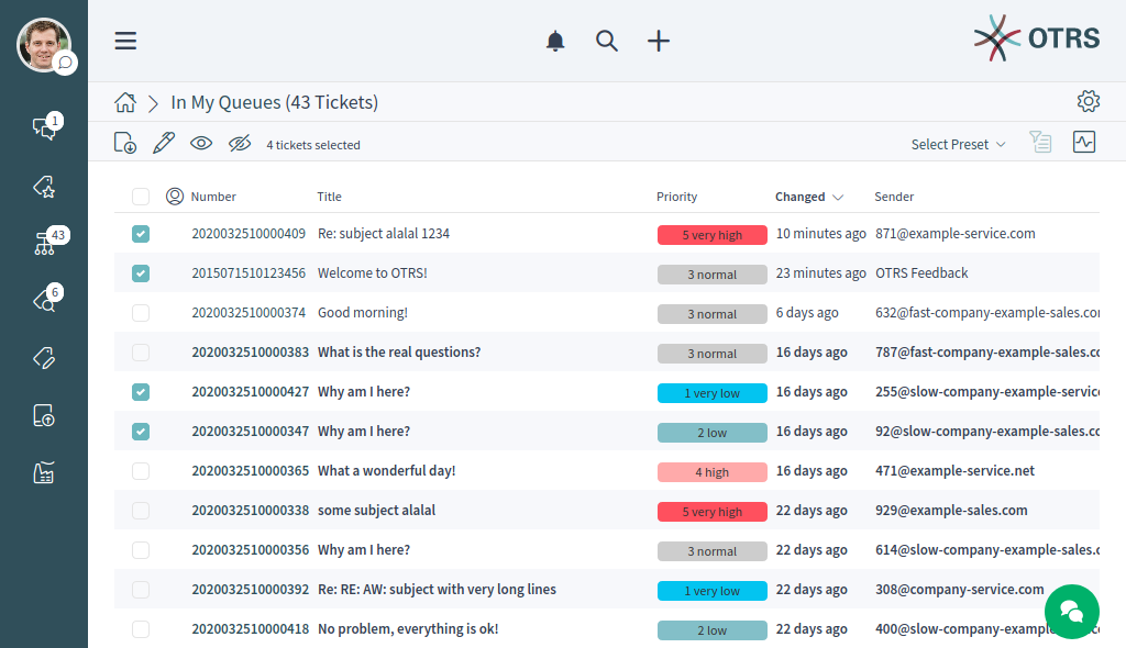 Business Object List Example