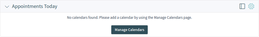 No Calendars Found