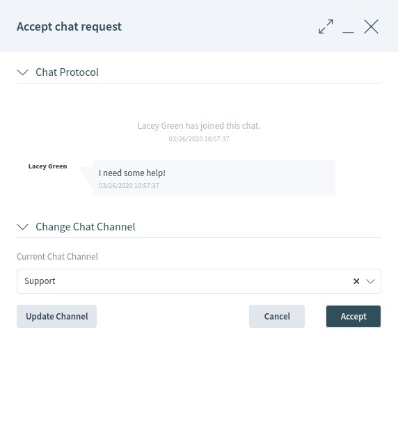 Chat Preview Dialog