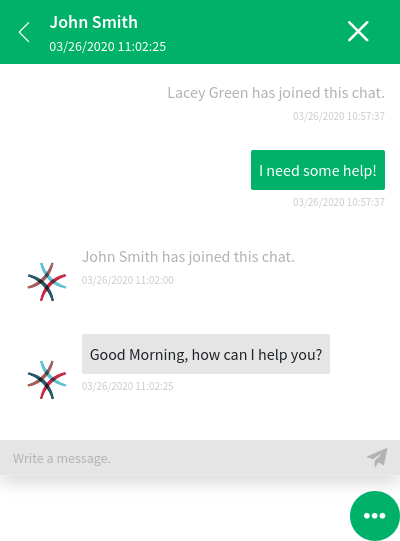 Customer User Chat