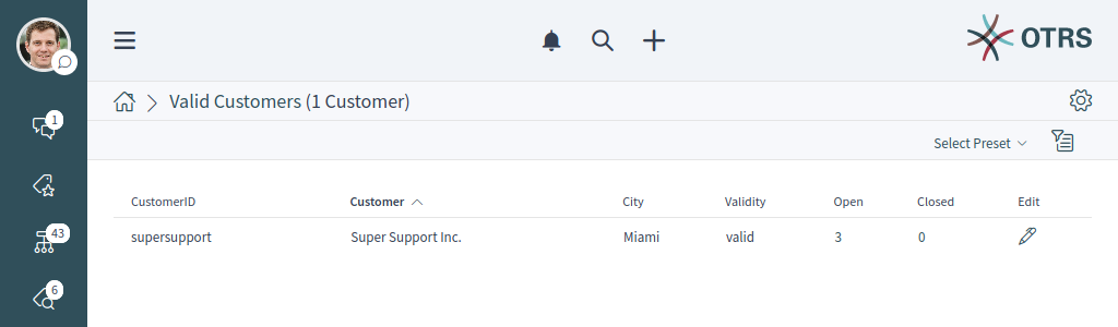 Customer List