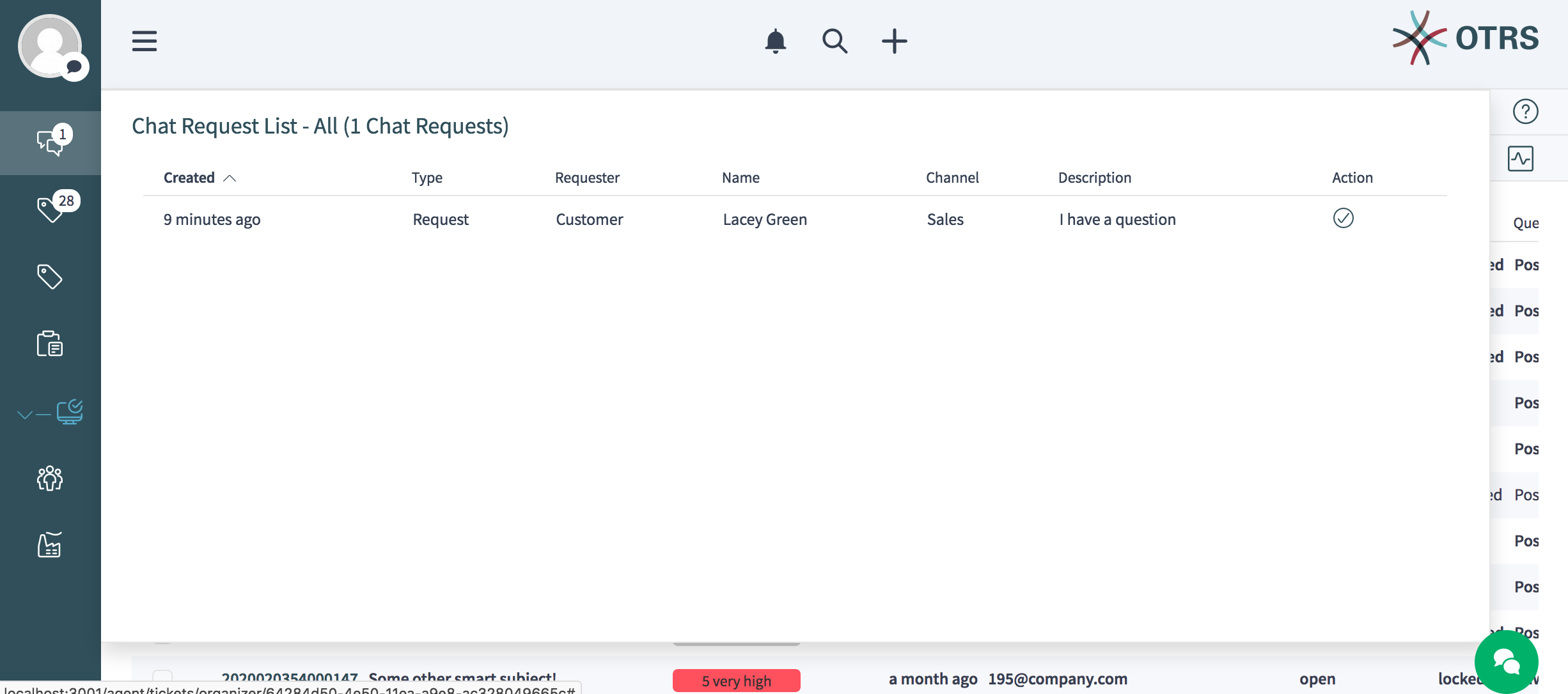 Chat Request List