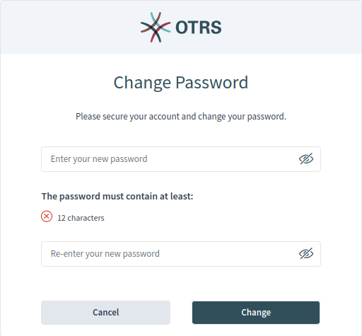 Change Initial Password