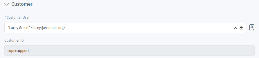 Select Customer User